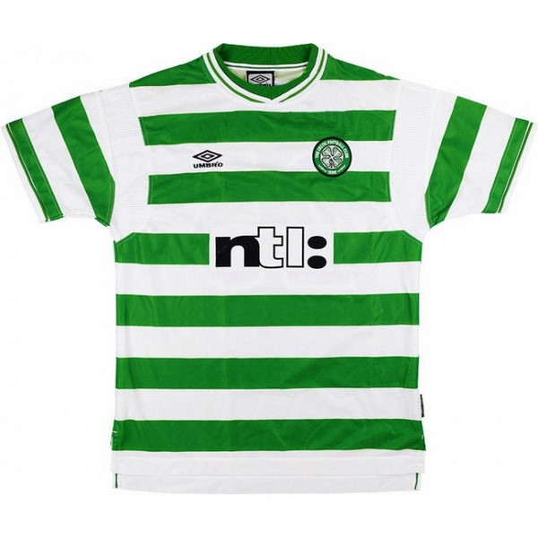 Camiseta Celtic Primera Equipo Retro 1999 2001 Verde